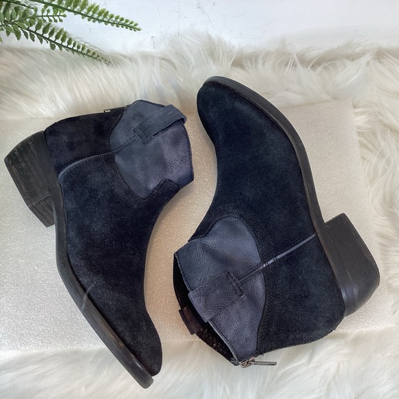 STEVE MADDEN MIDNITE TWO TONE WESTERN ANKLE BOOTS SZ 7.5 - Picture 6 of 13